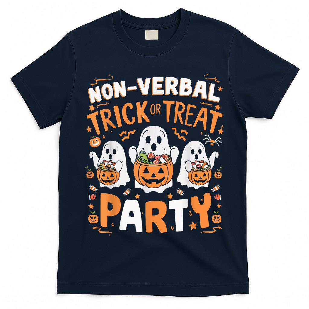 Support Autism Halloween Spooky Autistic Trick Or Treat  Style 1 T-Shirt