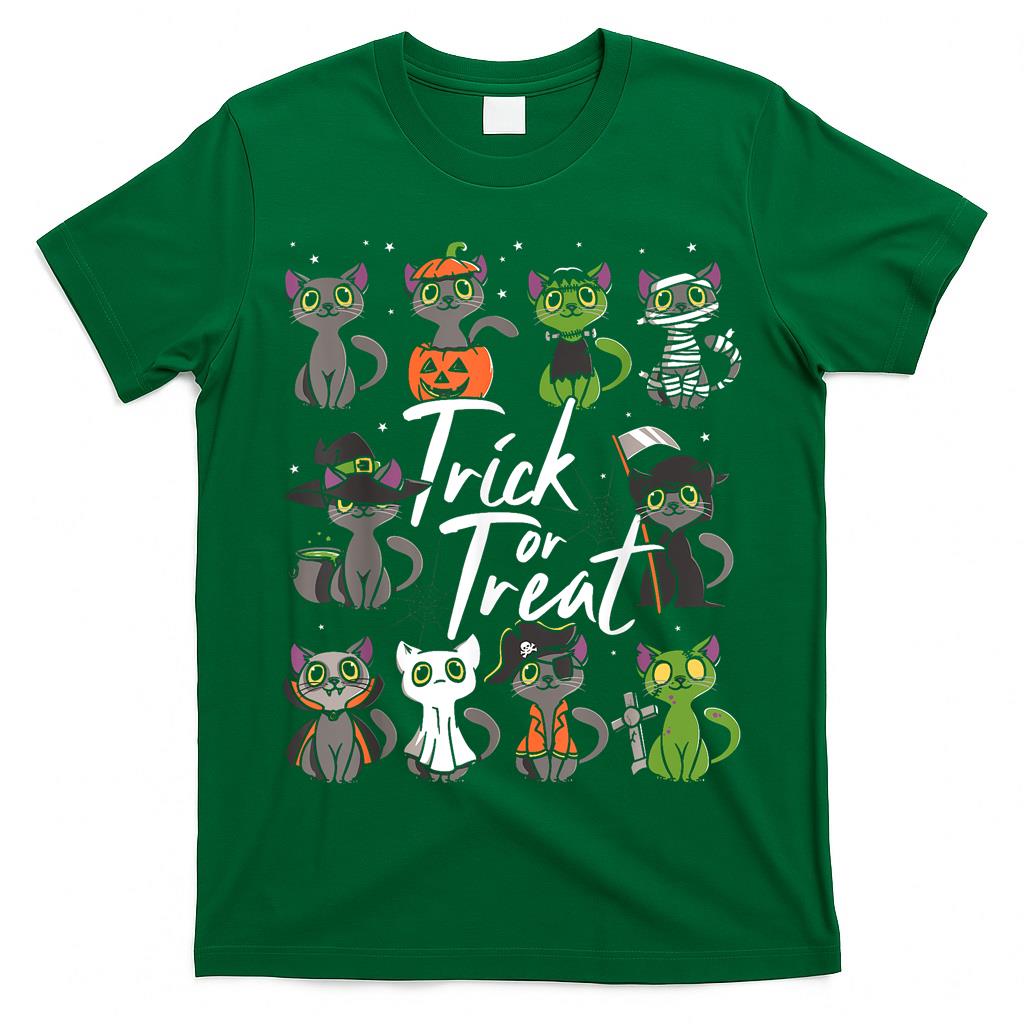 Cute Halloween Cats Trick or Treat T-Shirt