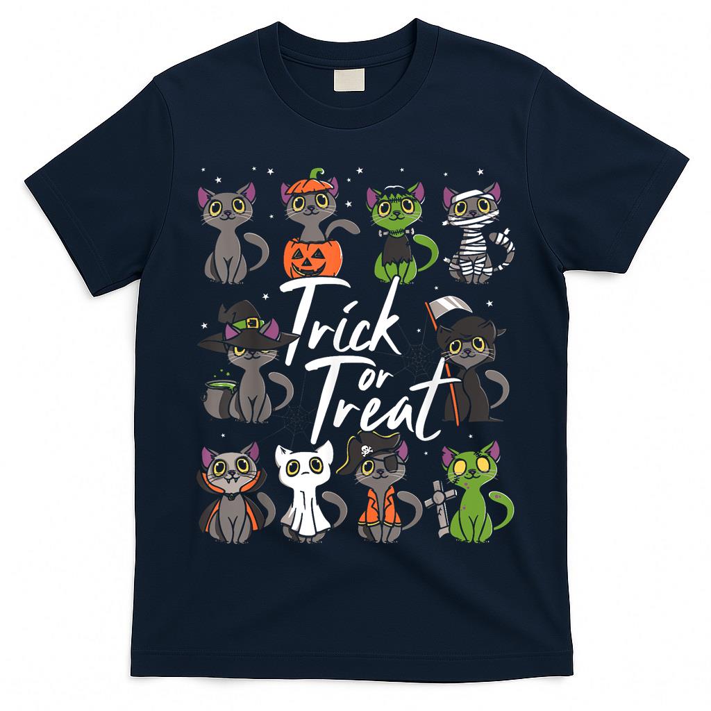 Cute Halloween Cats Trick or Treat T-Shirt