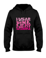 Kids Breast Cancer Pink Grandma Retro Awareness Girls Boys Kids T-Shirt