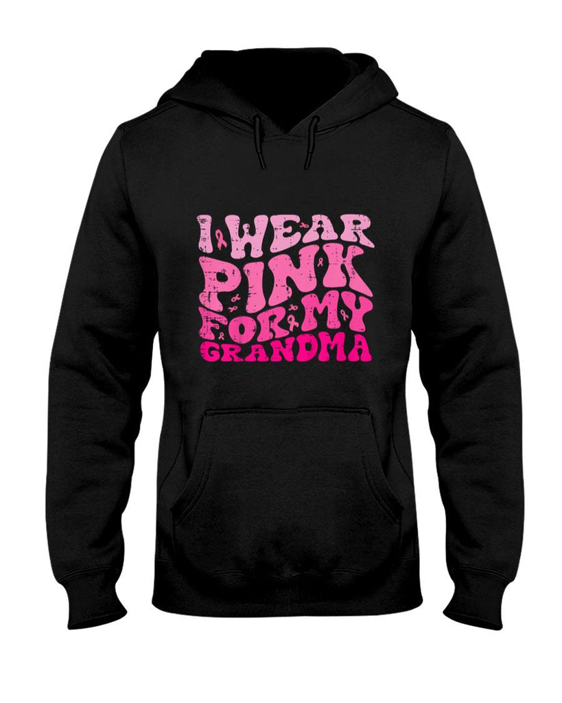 Kids Breast Cancer Pink Grandma Retro Awareness Girls Boys Kids T-Shirt