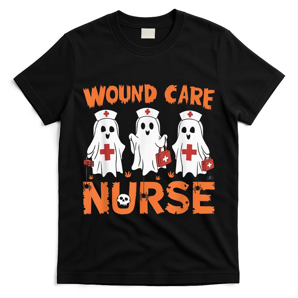 Halloween Wound Care Nurse Spooky Nursing Trick Or Treat T-Shirt