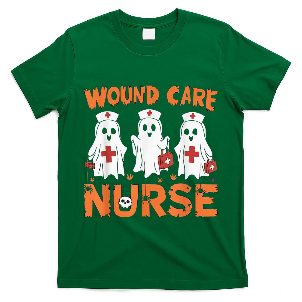 Halloween Wound Care Nurse Spooky Nursing Trick Or Treat T-Shirt