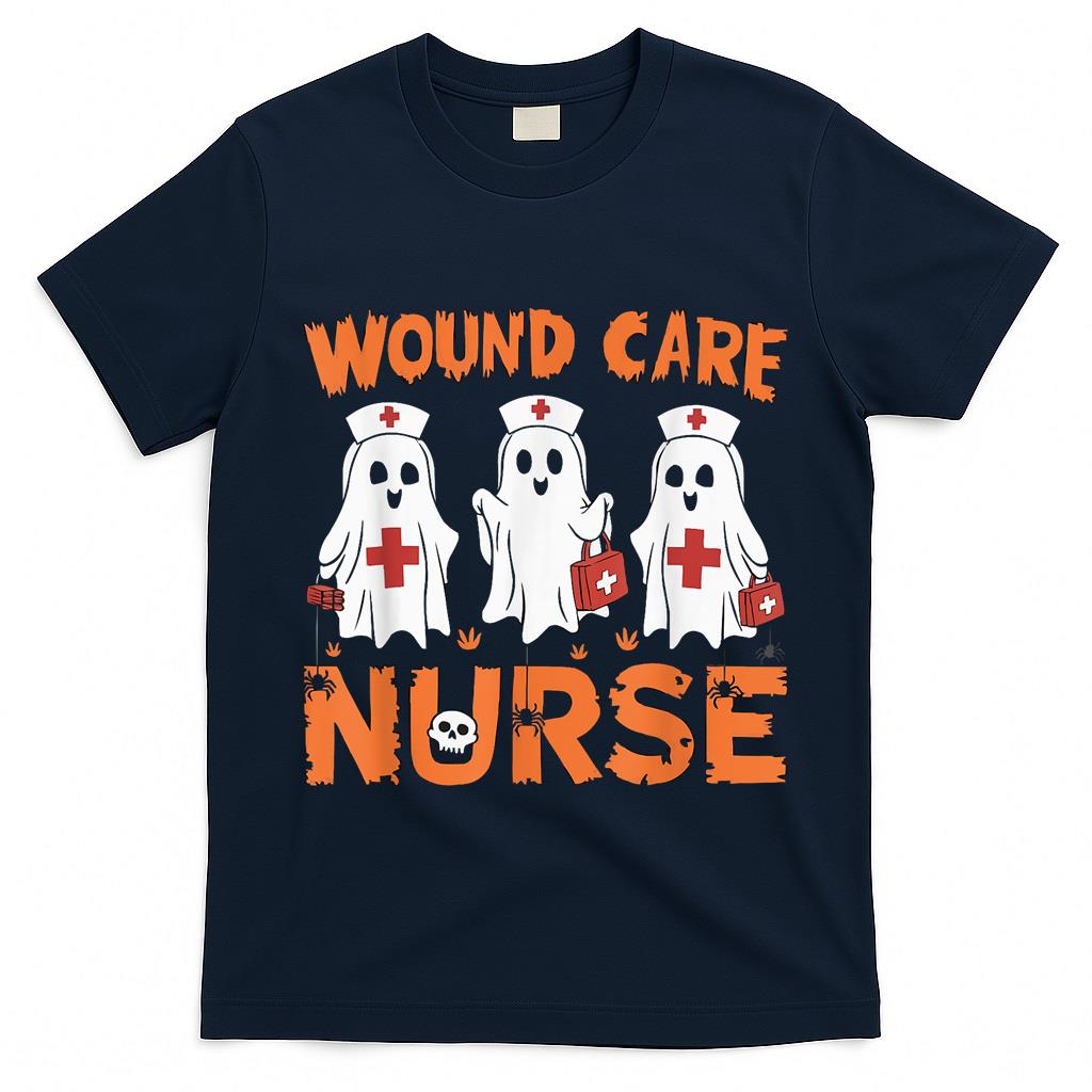 Halloween Wound Care Nurse Spooky Nursing Trick Or Treat T-Shirt