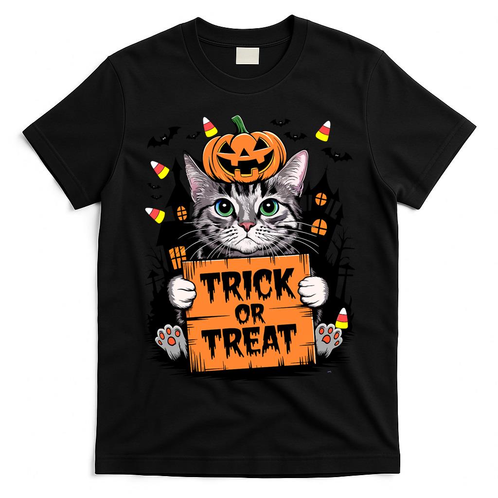 Trick or Treat Halloween Cat Essential T-Shirt