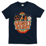Retro Nostalgia - Groovy Daddy 70s Aesthetic Nostalgia 1970's Hippie Dad Retro T-Shirt