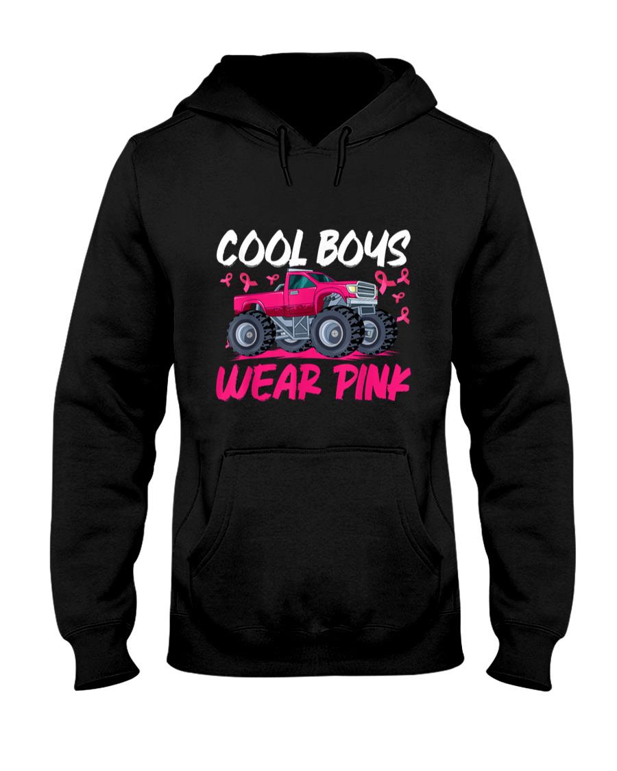 Monster Truck Breast Cancer Awareness Cool Boys Wear Pink T-Shirt