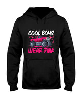 Monster Truck Breast Cancer Awareness Cool Boys Wear Pink T-Shirt
