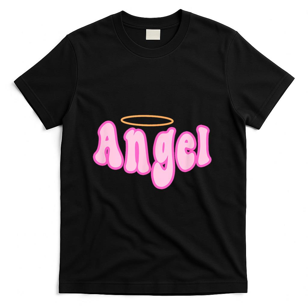 Retro Nostalgia - Angel y2k Aesthetic 2000s Millennial Nostalgia Retro Pink T-Shirt