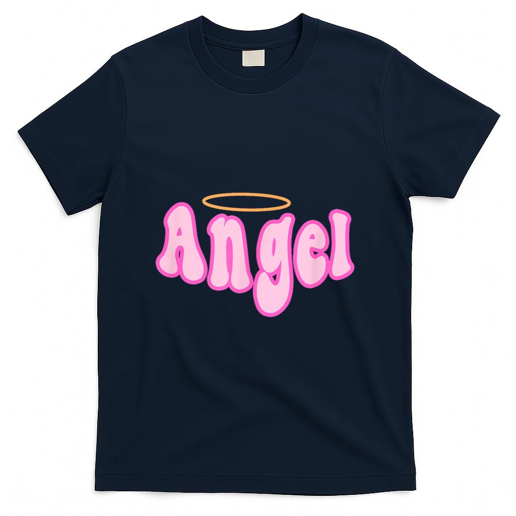Retro Nostalgia - Angel y2k Aesthetic 2000s Millennial Nostalgia Retro Pink T-Shirt