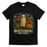 Spooky and Feral Halloween Cute Ghost Raccoon Trick Or Treat  Style 5 T-Shirt