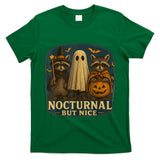 Spooky and Feral Halloween Cute Ghost Raccoon Trick Or Treat  Style 5 T-Shirt