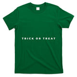 Trick Or Treat Halloween Subtle Minimal Funny Fall Party T-Shirt