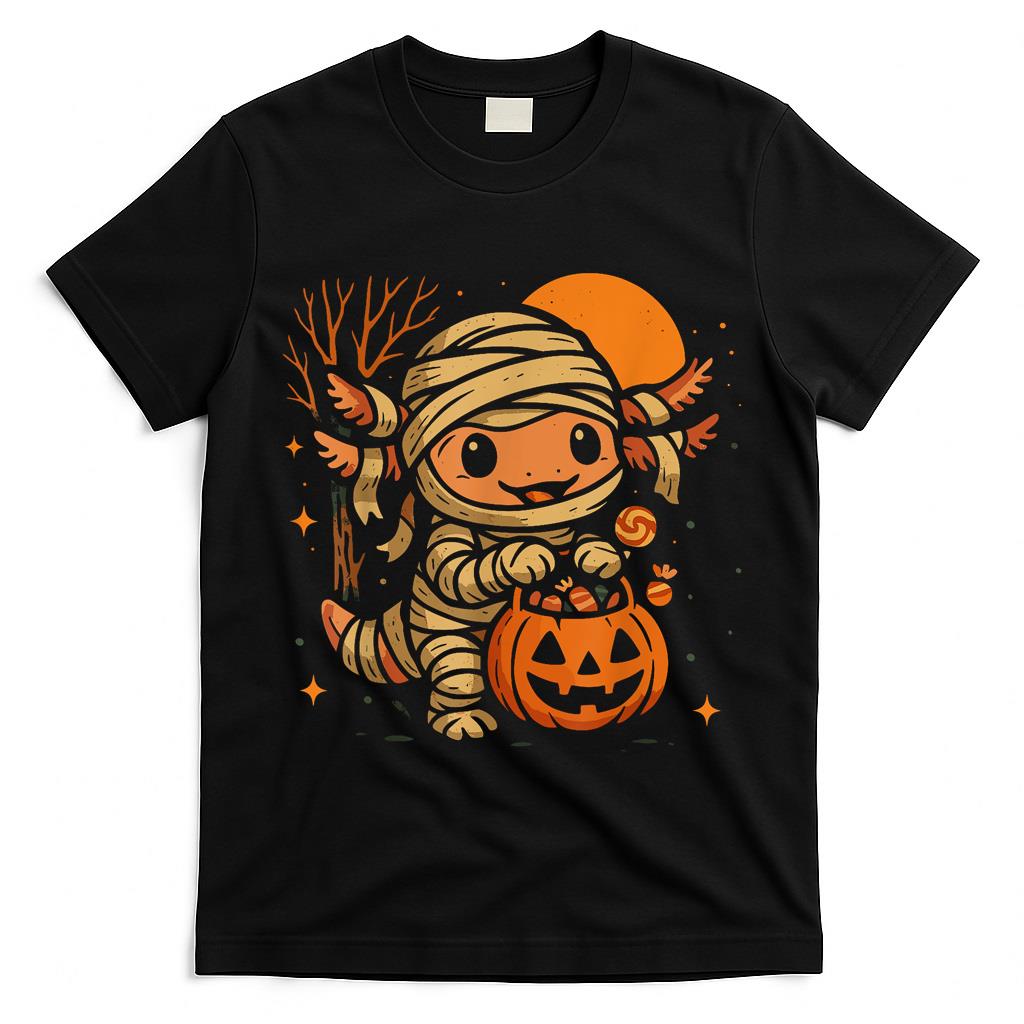 Axolotl Mummy Halloween Costume Toddler Trick Or Treat T-Shirt