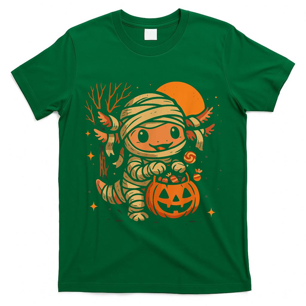 Axolotl Mummy Halloween Costume Toddler Trick Or Treat T-Shirt