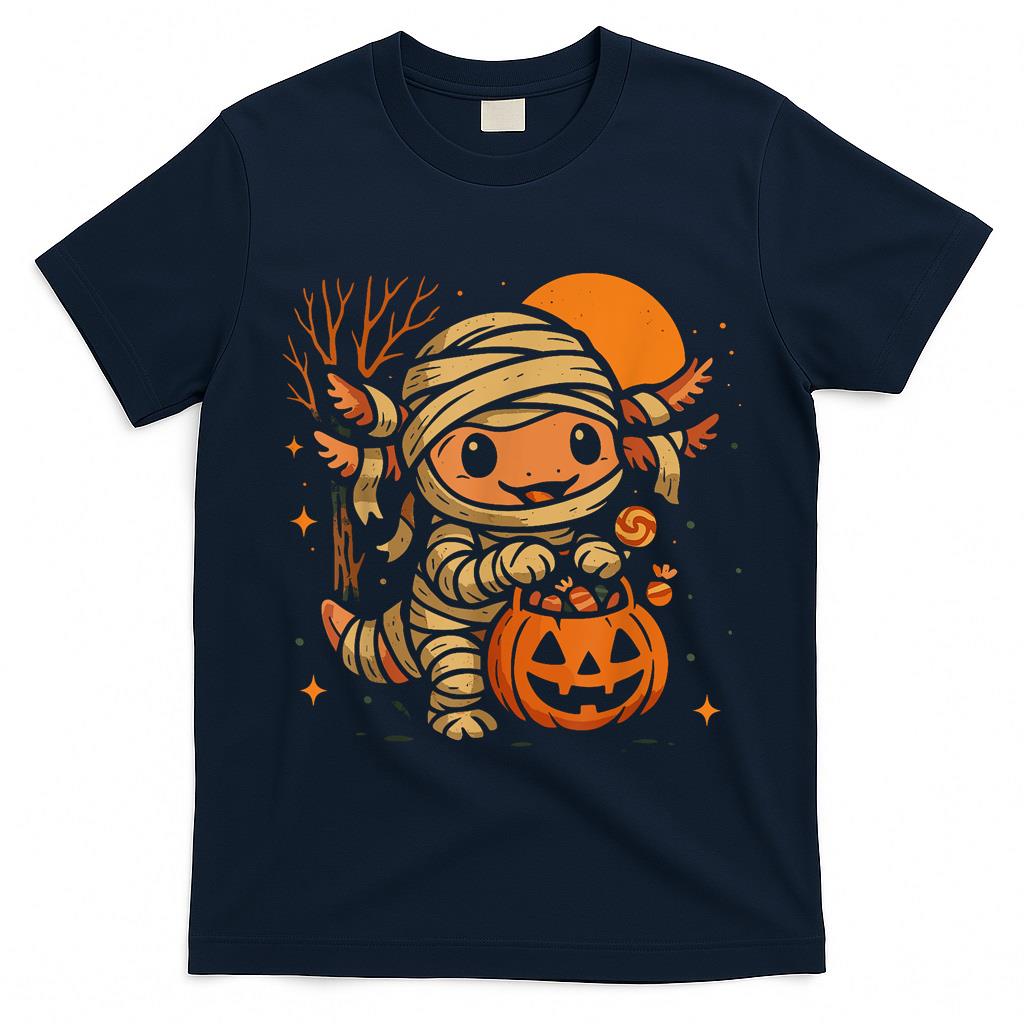 Axolotl Mummy Halloween Costume Toddler Trick Or Treat T-Shirt