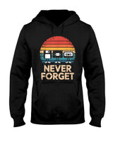 Retro Nostalgia - Floppy VHS Cassette Never Forget Retro 80s 90s Nostalgia T-Shirt