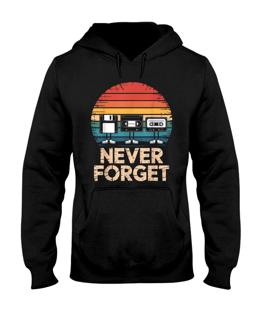 Retro Nostalgia - Floppy VHS Cassette Never Forget Retro 80s 90s Nostalgia T-Shirt