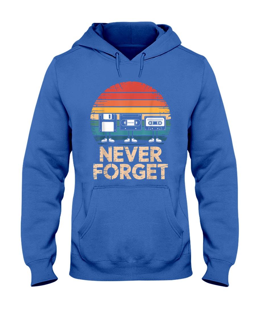 Retro Nostalgia - Floppy VHS Cassette Never Forget Retro 80s 90s Nostalgia T-Shirt