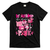 Postal Worker Breast Cancer Awareness October We Wear Pink T-Shirt