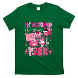 Postal Worker Breast Cancer Awareness October We Wear Pink T-Shirt