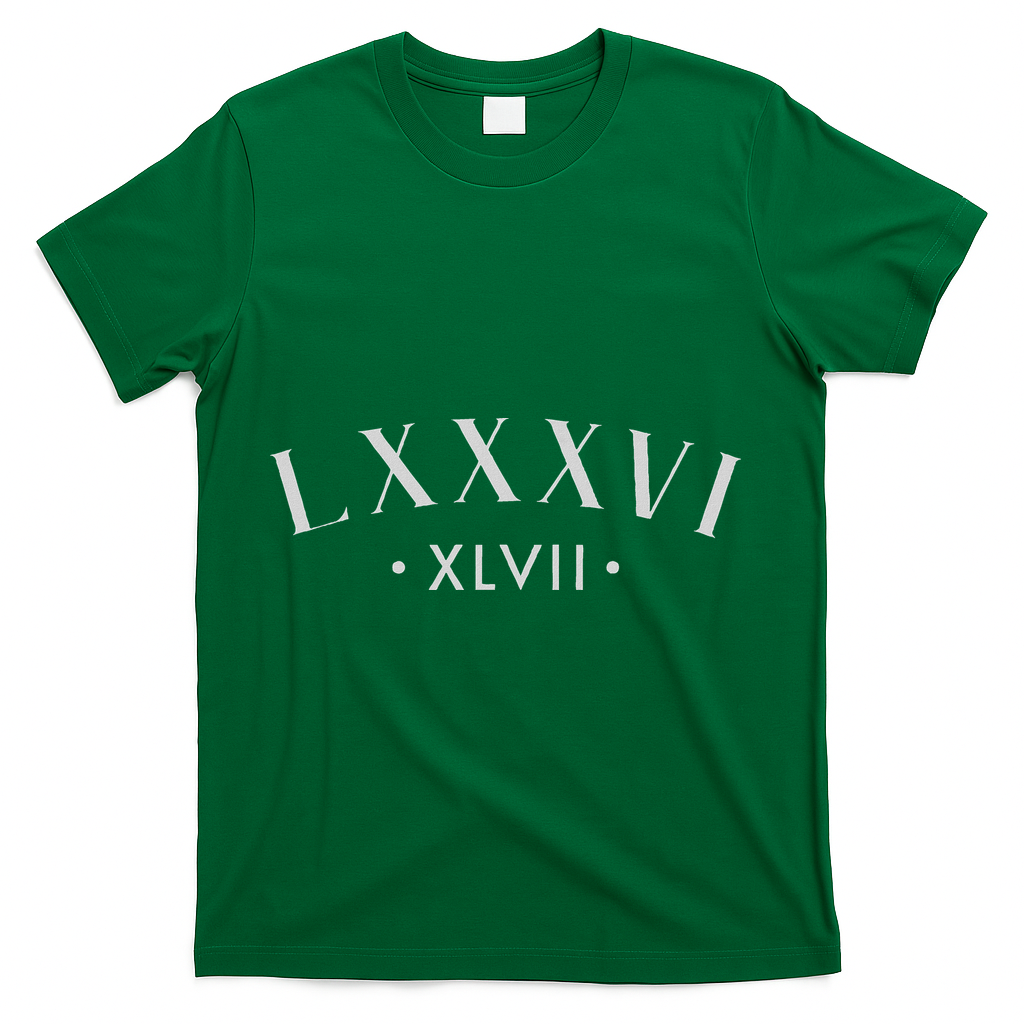 86 47 Roman Numerals Lxxxvi Xlvii 8647 Subtle Anti Trump T-Shirt - Green