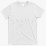 86 47 Roman Numerals Lxxxvi Xlvii 8647 Subtle Anti Trump T-Shirt - White