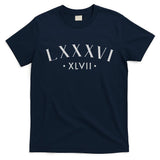 86 47 Roman Numerals Lxxxvi Xlvii 8647 Subtle Anti Trump T-Shirt