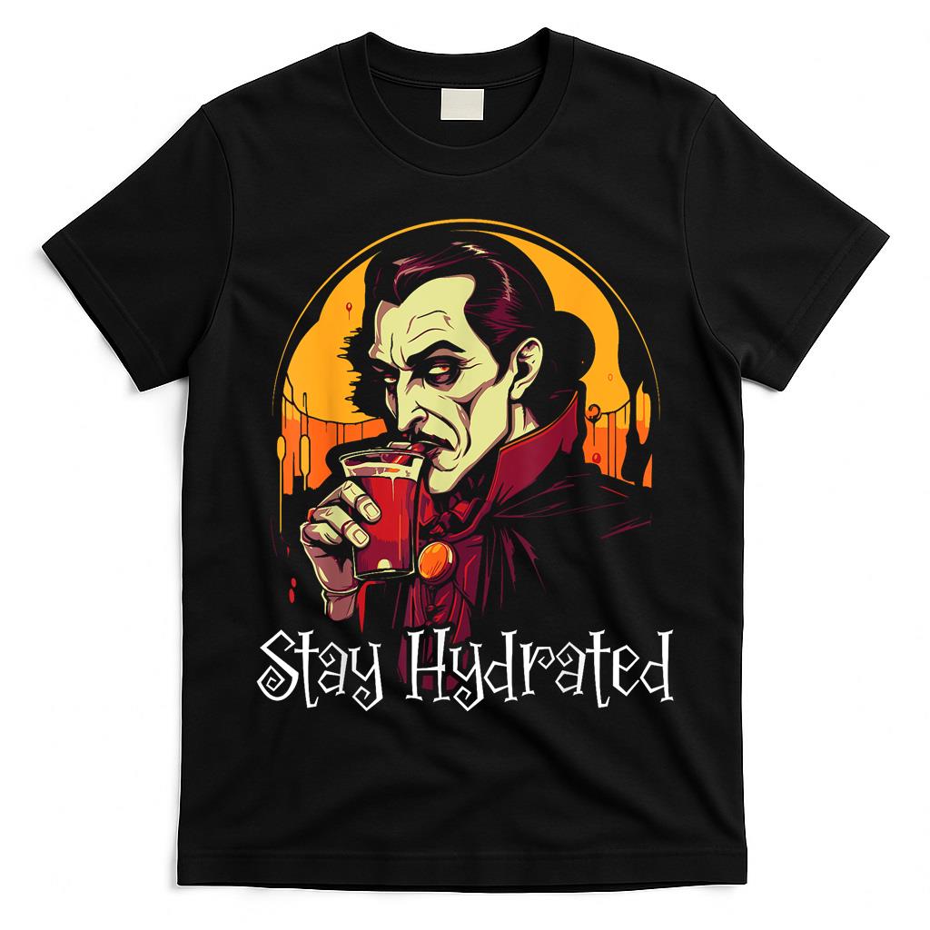 Dracula Halloween Scary Trick Or Treat Spooky Vampire T-Shirt