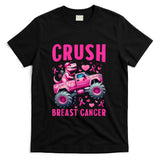 Crush Breast Cancer Awareness Monster Truck Toddler Boy Kids T-Shirt