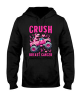 Crush Breast Cancer Awareness Monster Truck Toddler Boy Kids T-Shirt