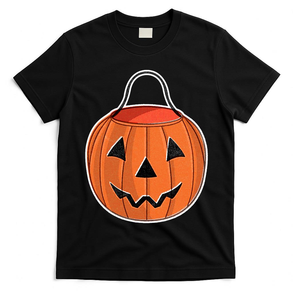 Jack-O-Lantern Trick-or-Treat Bucket Classic T-Shirt