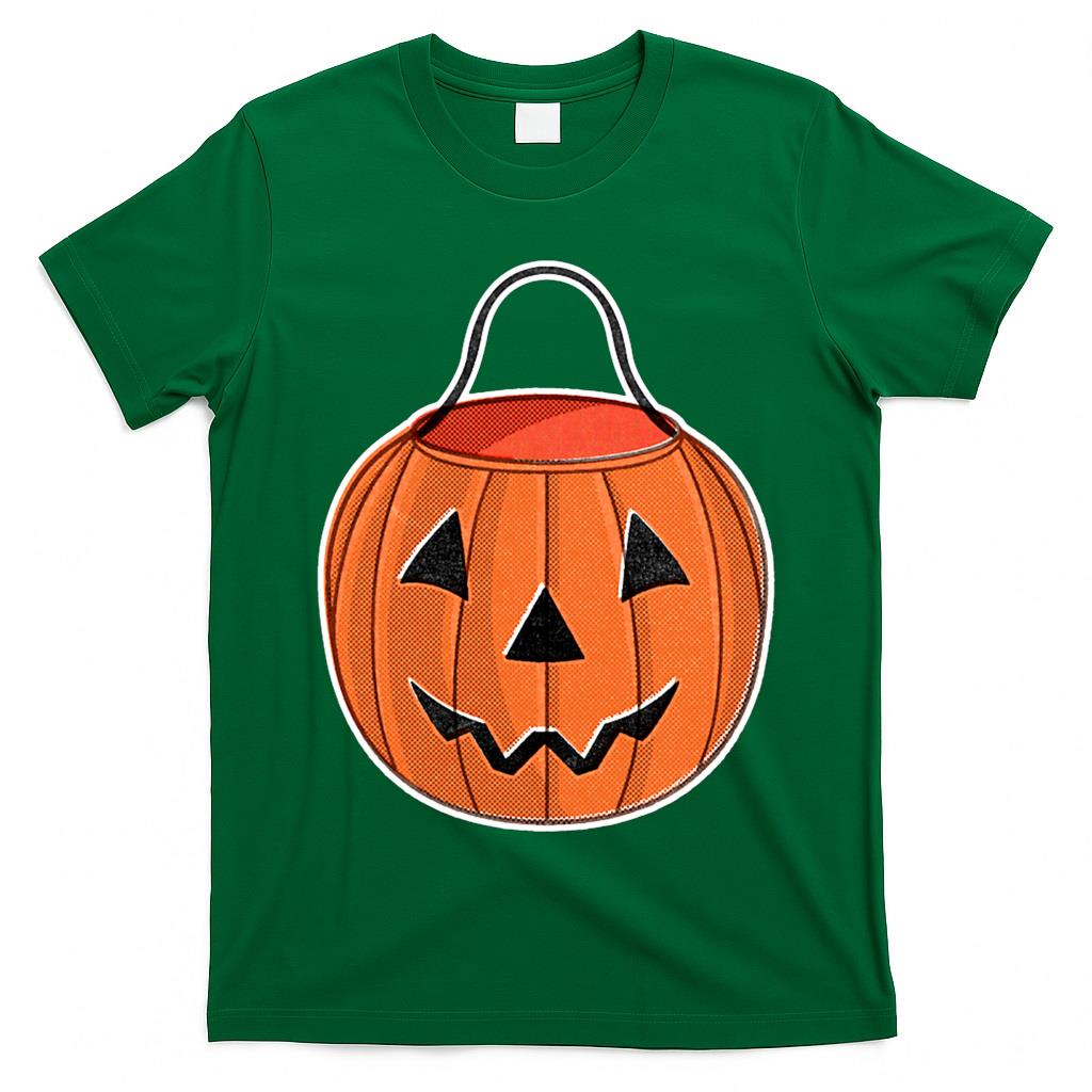 Jack-O-Lantern Trick-or-Treat Bucket Classic T-Shirt