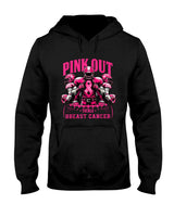 Pink Out Tackle Breast Cancer Awareness Football Pink Ribbon T-Shirt