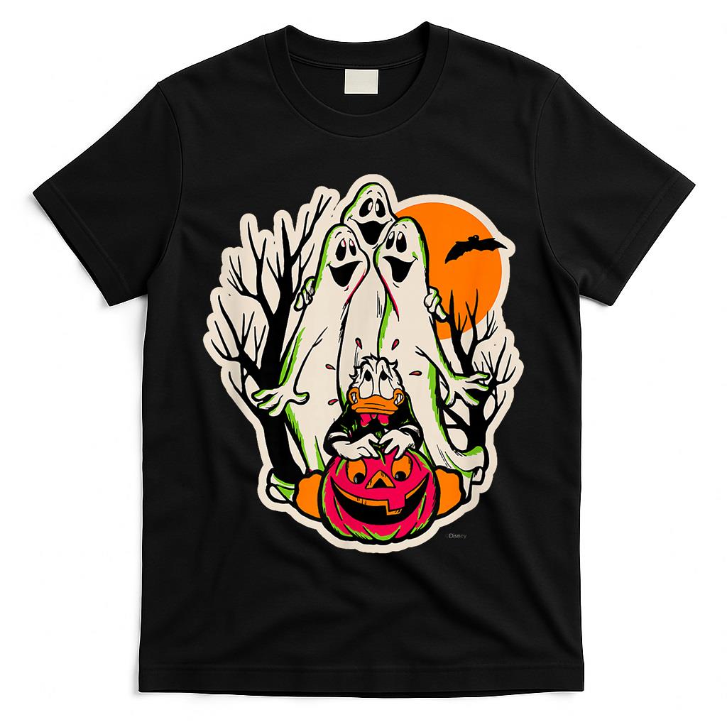 Disney 100 Donald Duck Trick or Treat Ghosts Halloween D100 T-Shirt