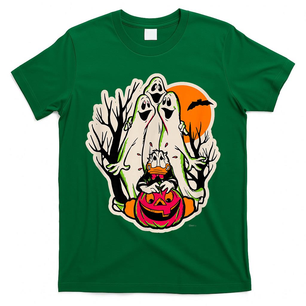 Disney 100 Donald Duck Trick or Treat Ghosts Halloween D100 T-Shirt