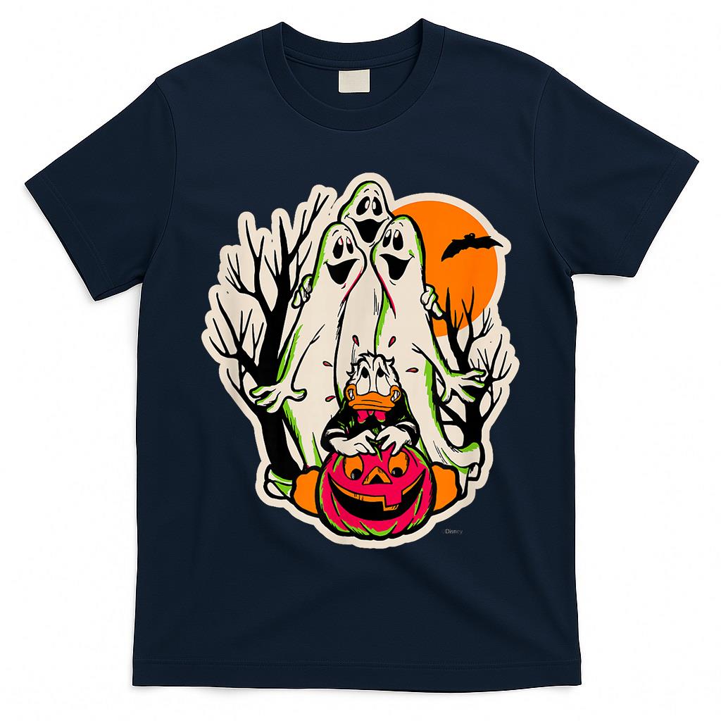 Disney 100 Donald Duck Trick or Treat Ghosts Halloween D100 T-Shirt