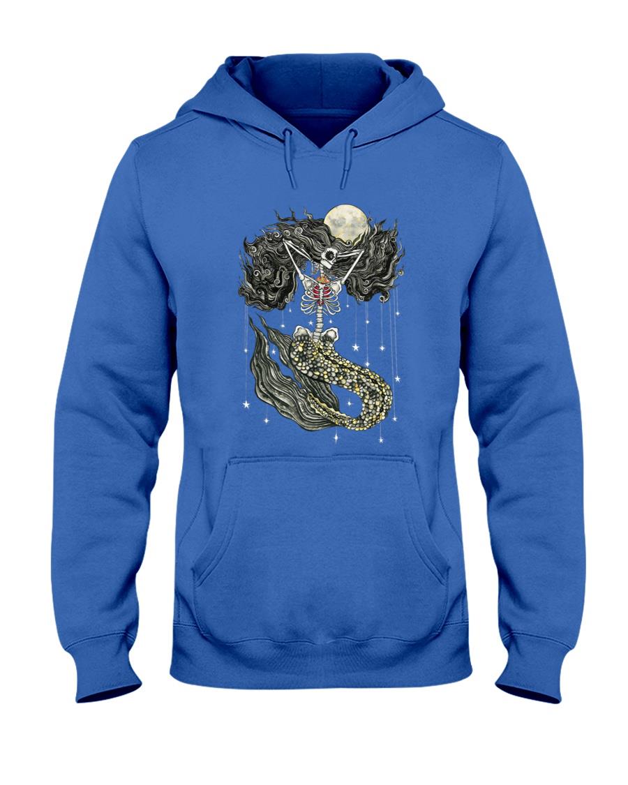 Mermaid Skeleton Retro Halloween Trick Or Treat Scary Horror T-Shirt