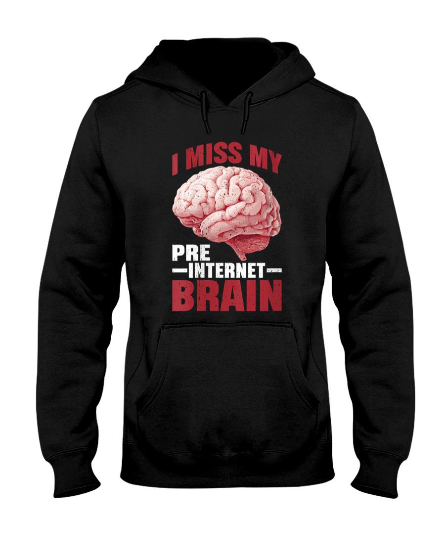 Retro Nostalgia - Womens I Miss My Pre-Internet Brain Digital Nostalgia Retro - T-Shirt