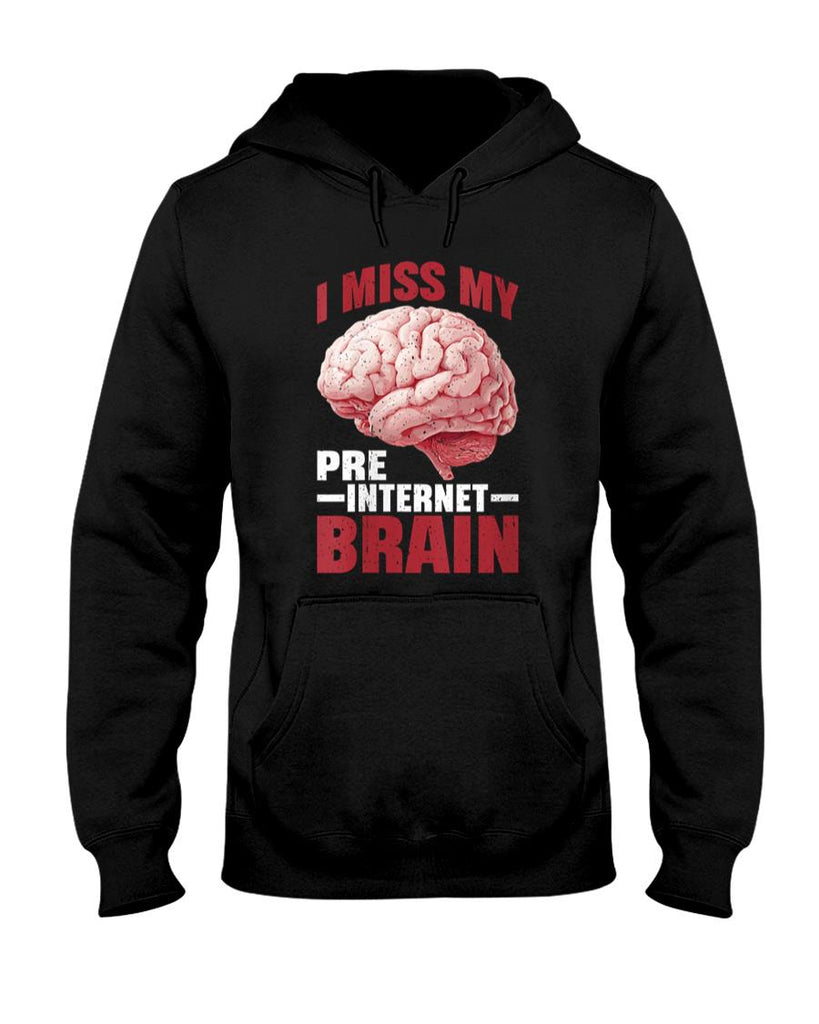 Retro Nostalgia - Womens I Miss My Pre-Internet Brain Digital Nostalgia Retro - T-Shirt