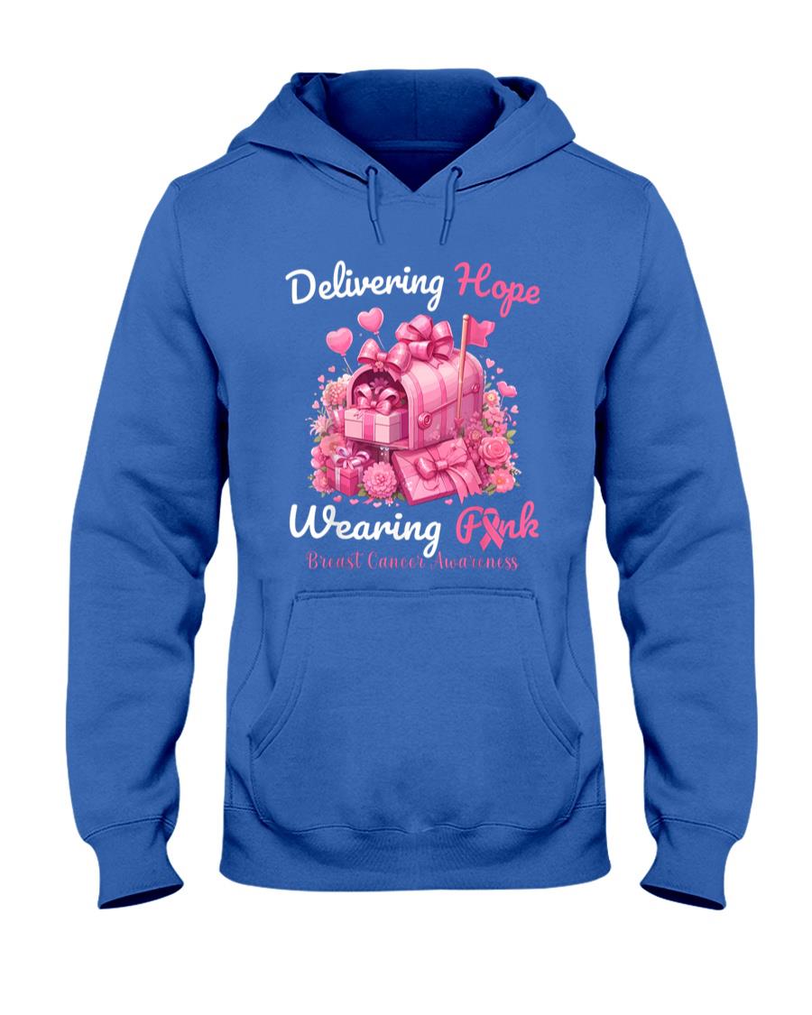 Postal Worker Breast Cancer Awareness October We Wear Pink T-Shirt_1