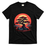 Retro Nostalgia - Bonsai Tree Nostalgia Retro 80s Inspired Bonzai Illustration T-Shirt