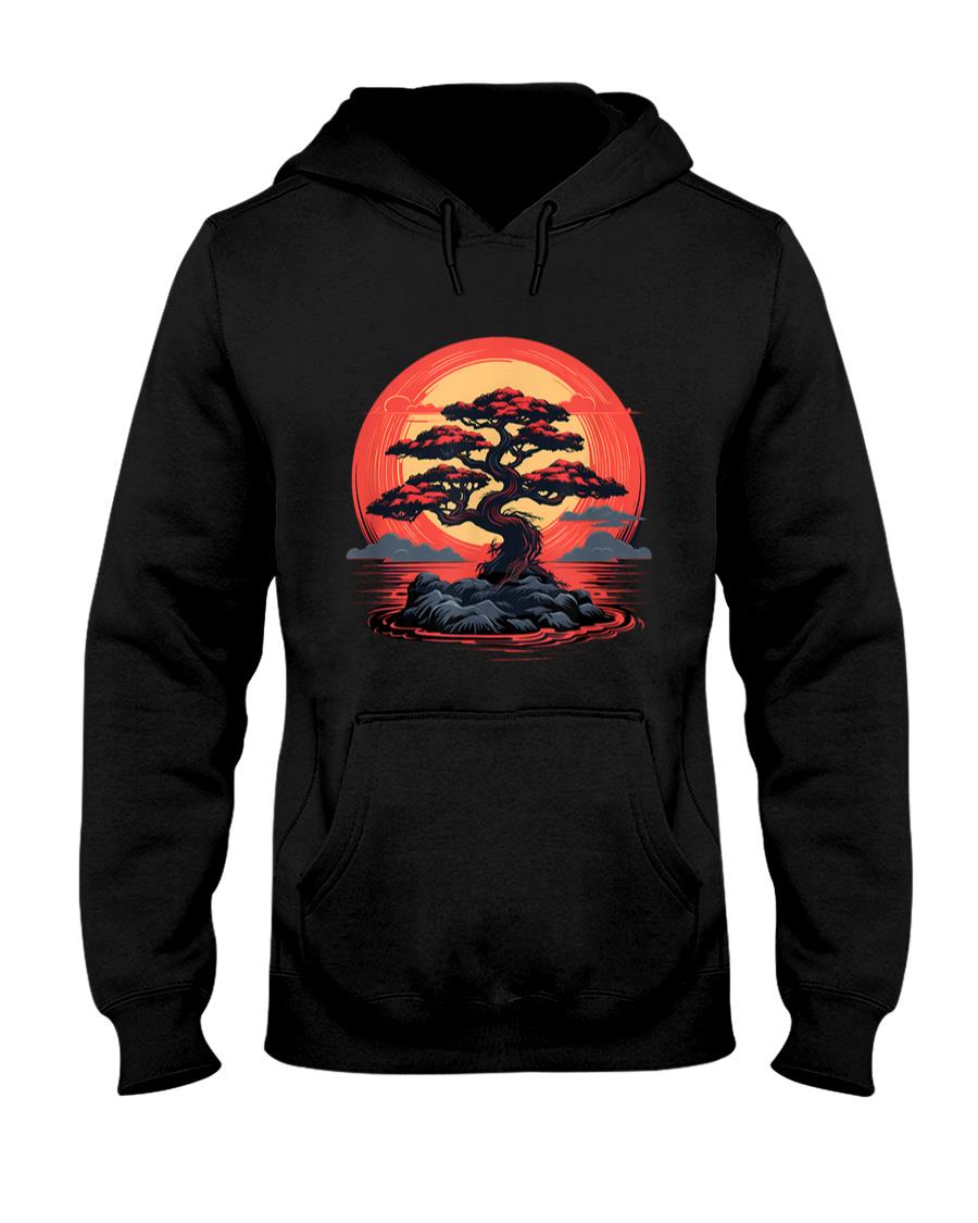 Retro Nostalgia - Bonsai Tree Nostalgia Retro 80s Inspired Bonzai Illustration T-Shirt