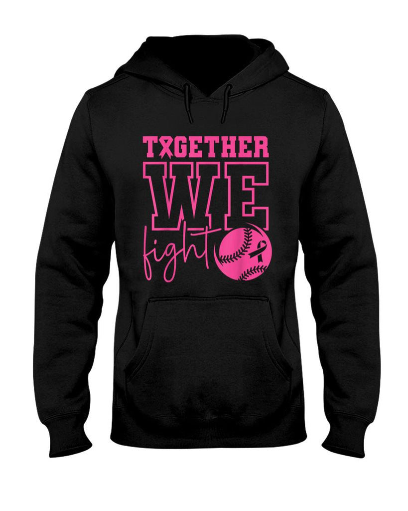 Together We Fight Softball Breast Cancer Awareness T-Shirt