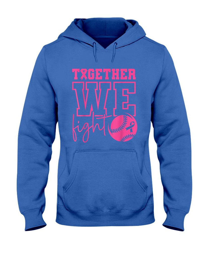 Together We Fight Softball Breast Cancer Awareness T-Shirt