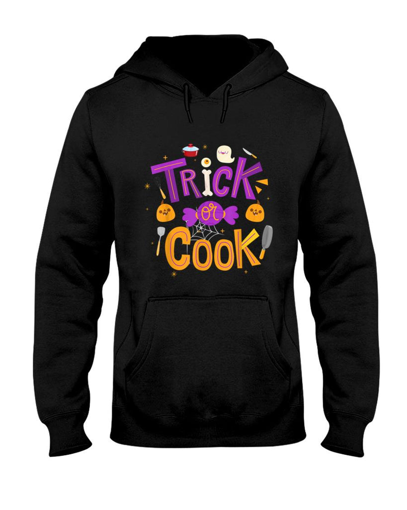 Trick Or Cook Funny Trick Or Treating Chef Cooking Halloween T-Shirt
