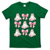 Coquette Bow Ghost Spooky Season Trick Or Treat Halloween T-Shirt