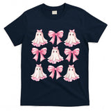 Coquette Bow Ghost Spooky Season Trick Or Treat Halloween T-Shirt
