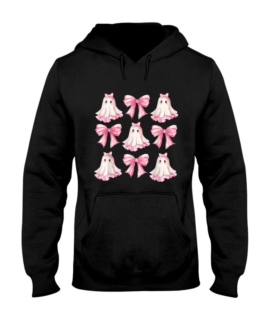 Coquette Bow Ghost Spooky Season Trick Or Treat Halloween T-Shirt