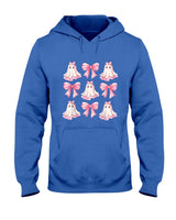 Coquette Bow Ghost Spooky Season Trick Or Treat Halloween T-Shirt